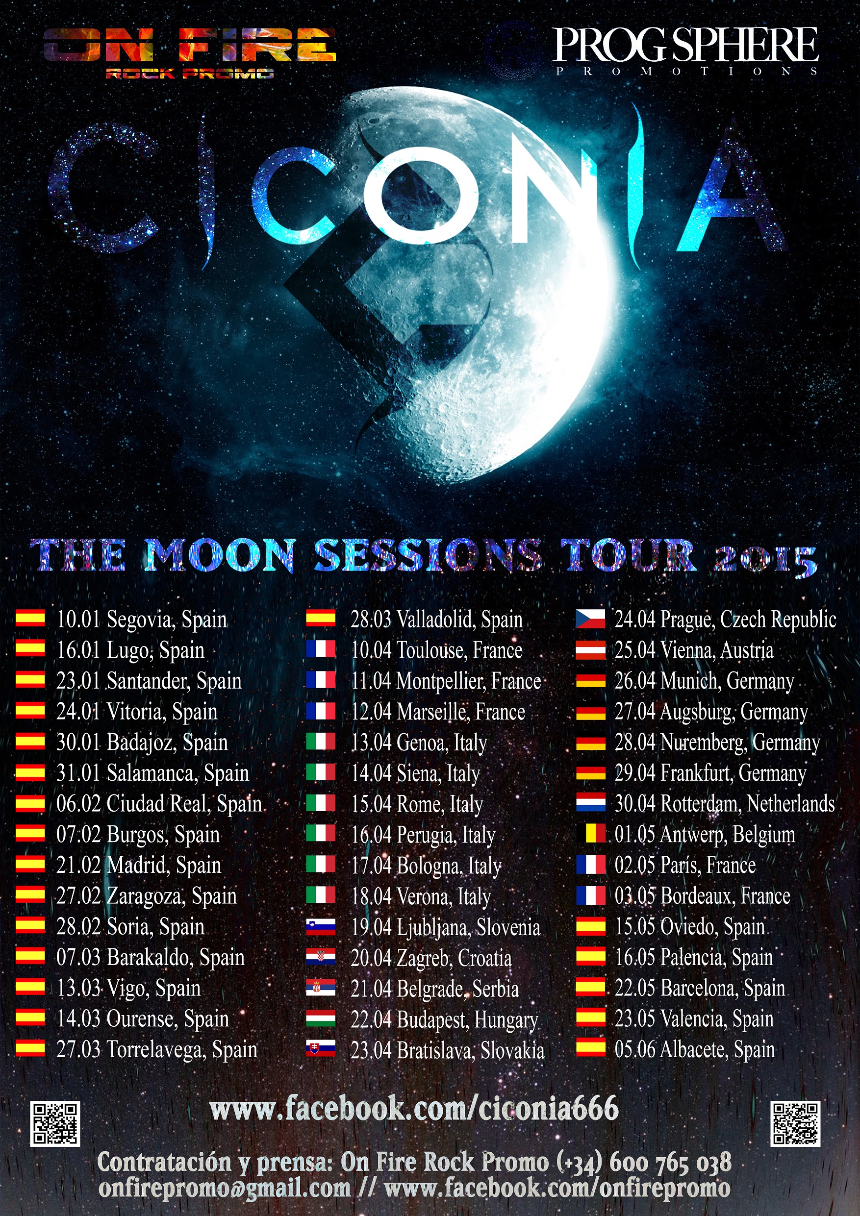The Moon Sessions Tour 2015 Europe