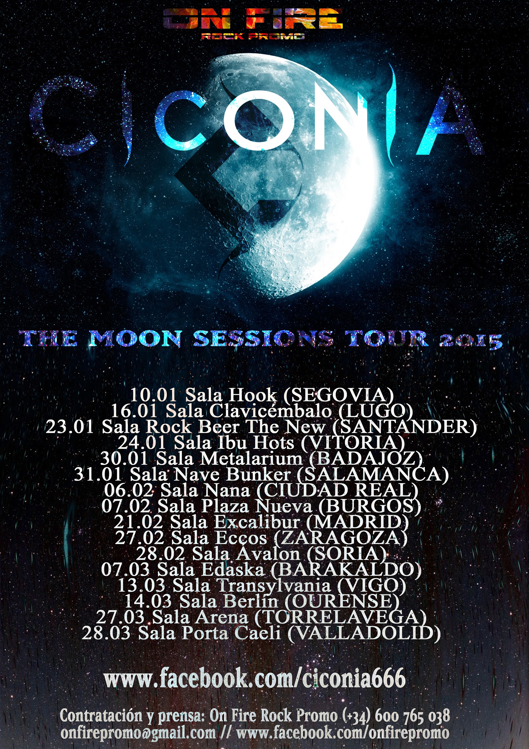 The Moon Sessions Tour Spain pre-Europa
